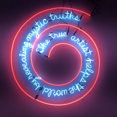 Bruce Nauman, The True Artist Helps the World by Revealing Mystic Truths, , Ikonen, was wir menschen anbeten, Kusthalle Bremen
