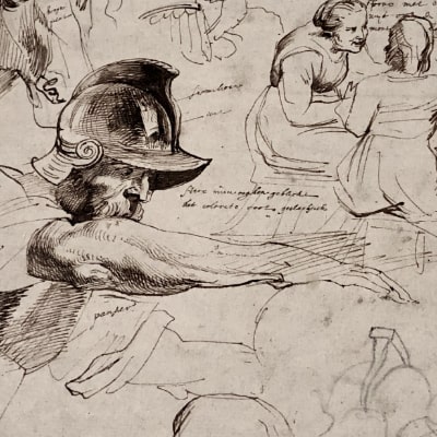 Anthonis van Dyck, Studie nach dem Martyrium des heiligen Laurentius, ca. 1616