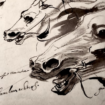 Anthonis van Dyck, Studie von Pferdeköpfen, ca. 1617-21