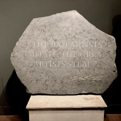 Banksy, The Bad Artists Imitate, The Great Artists Steal, 2008 (?)