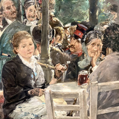 Max Liebermann, Münchner Biergarten, 1884