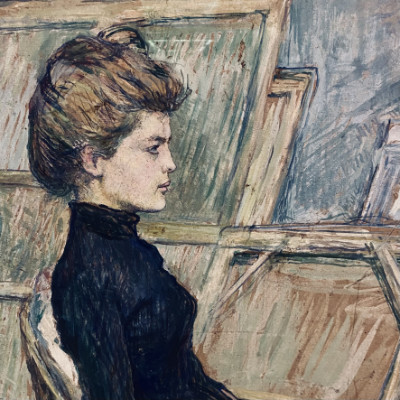 Henri de Toulouse-Lautrec, Junges Mädchen im Atelier (Helene Vary), um 1889