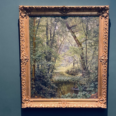 Henri Biva, Ein Teich im Wald, 1895/1920